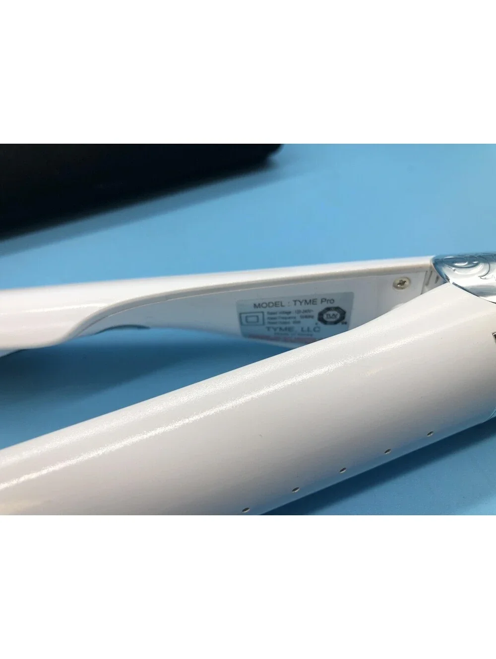 Tyme Pro Straightener & Curler White Titanium Hair Styling Tool Women Salon
